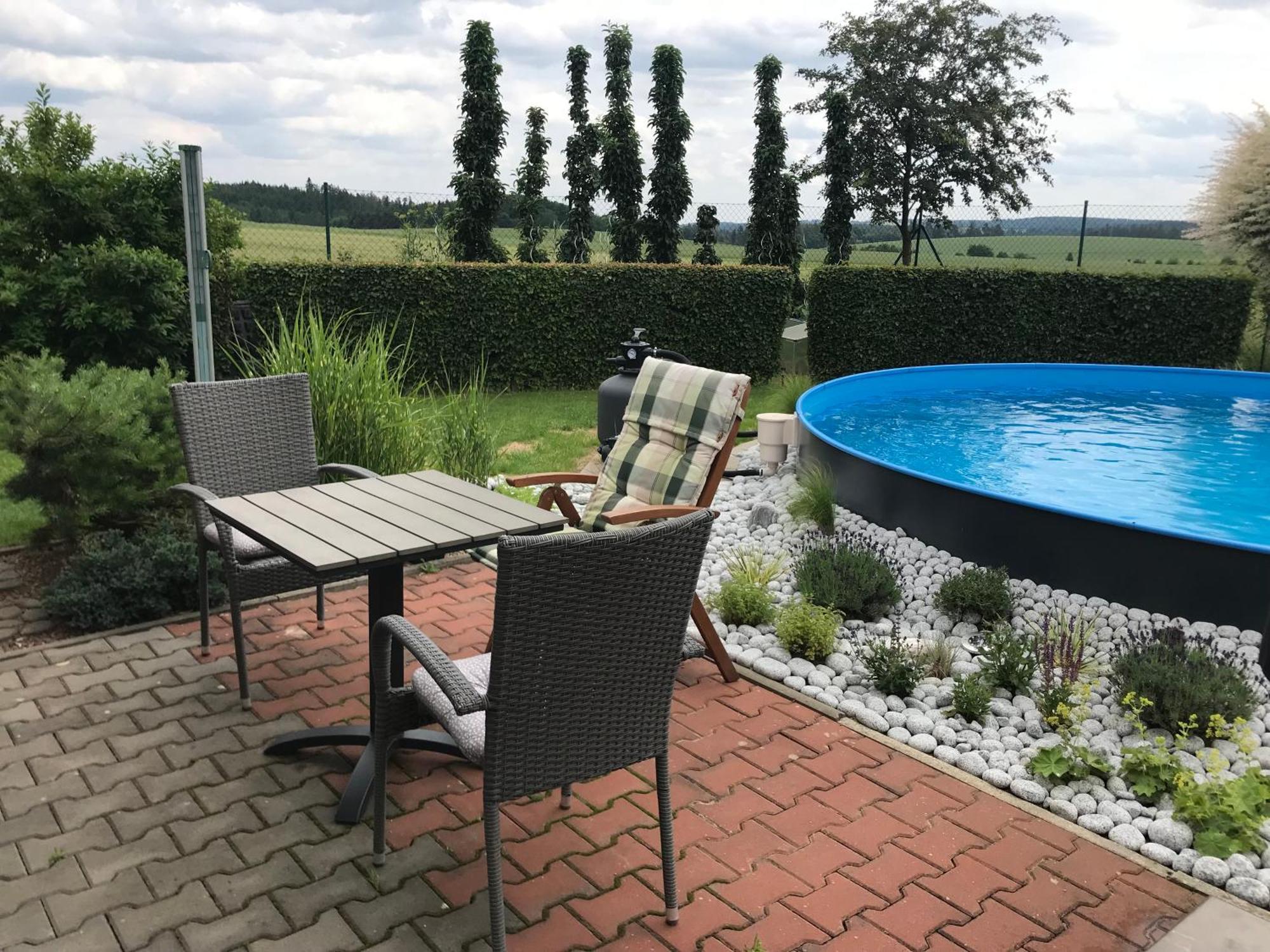 Nice appartment Křoví in family house with shared pool, terrace&garden Krovi Exterior foto